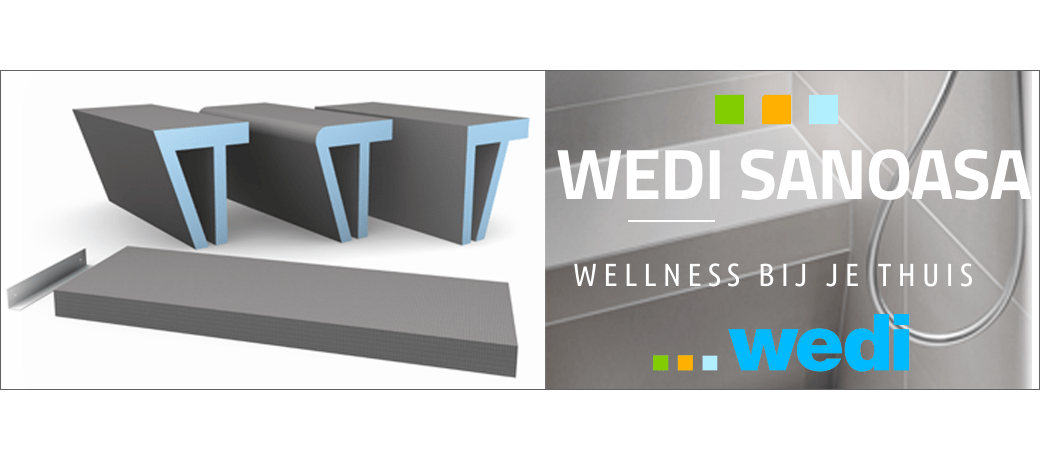 Wedi Douchebankjes - Sanoasa - Wellness bij je thuis